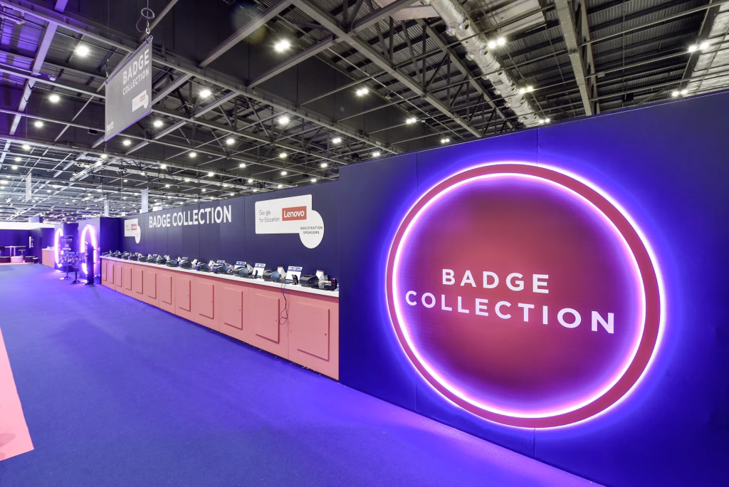 BETT 26 – Badge Collection Desks